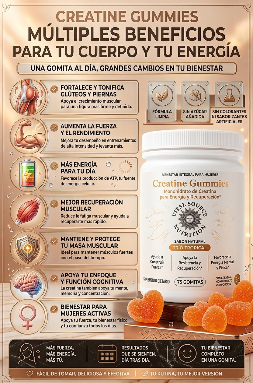 GOMITAS CREATINA MUJERES